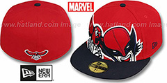 Hawks HERO-HCL Red-Navy Fitted Hat by New Era