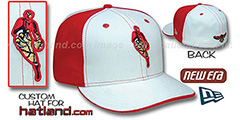 Hawks INSIDER PINWHEEL White-Red Fitted Hat by New Era