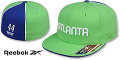 Hawks PETE MARAVICH SWINGMAN Lime-Royal Fitted Hat by Reebok