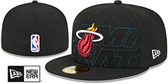 Heat 2023 NBA DRAFT Black Fitted Hat by New Era