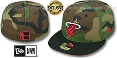 Heat 2T CAMO Army-Black Fitted Hat by New Era