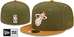 Heat 2T COLOR PACK Olive-Tan Fitted Hat by New Era