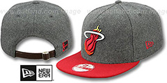 Heat 2T MELTON A-FRAME STRAPBACK Hat by New Era