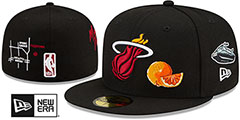 Heat CITY TRANSIT Black Fitted Hat by New Era