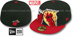 Heat HERO-HCL Black-Red Fitted Hat by New Era