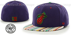 Heat HWC BODHI Purple Fitted Hat by 47 Brand