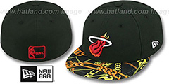 Heat REAL CHAINS VIZA-PRINT Black Fitted Hat by New Era