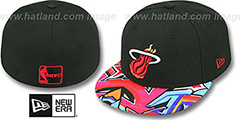 Heat REAL GRAFFITI VIZA-PRINT Black Fitted Hat by New Era