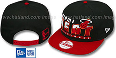 Heat SLICE-N-DICE SNAPBACK Black-Red Hat by New Era