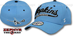 Hopkins SWOOP LACROSSE Sky Fitted Hat by Zephyr