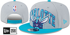 Hornets 2023 TIP OFF SNAPBACK Grey-Teal Hat by New Era