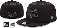 Hornets HWC FADEOUT-BASIC Black Fitted Hat by New Era