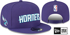 Hornets STATEMENT SNAPBACK Purple Hat by New Era