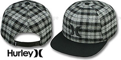 Hurley ICON PLAID SNAPBACK Black Hat