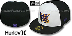 Hurley MAJOR LEAGUES White-Black Fitted Hat by New Era