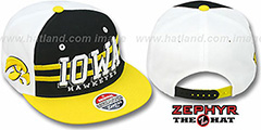 Iowa 2T SUPERSONIC SNAPBACK Black-Gold Hat by Zephyr