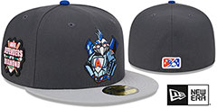 IronBirds MILB MARVEL DEFENDERS SIDE-PATCH Grey-Grey Fitted Hat by New Era