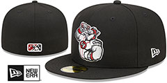 IronPigs MILB MARVEL DEFENDERS Black Fitted Hat by New Era