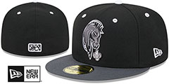 IronPigs THEME NIGHT Black-Grey Fitted Hat by New Era