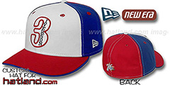 Iverson PINWHEEL White-Royal-Red Fitted Hat by New Era