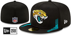 Jaguars 2021 NFL SIDELINE HOME Black Fitted Hat by New Era