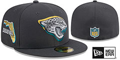 Jaguars 2024 ONSTAGE NFL DRAFT Grey Fitted Hat by New Era