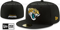 Jaguars NFL TEAM-BASIC Black Fitted Hat by New Era