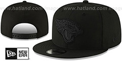 Jaguars TEAM-BASIC BLACKOUT SNAPBACK Hat by New Era