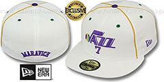 Jazz MARAVICH TEAM-UP White Fitted Hat by New Era