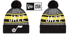 Jazz STRIPED Knit Beanie Hat by New Era