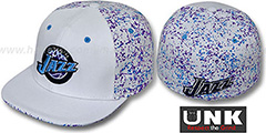 Jazz TC-SPLATTER White-Team Color Fitted Hat by UNK