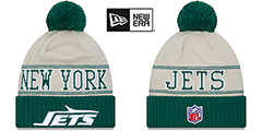 Jets 2023 HISTORIC SIDELINE Knit Beanie Hat by New Era