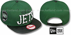 Jets NFL ENGLISH-WORD SNAPBACK Green-Black Hat by New Era