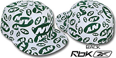 Jets TEAM-PRINT ALL-OVER White Fitted Hat by Reebok