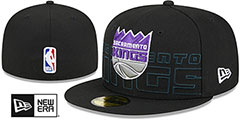 Kings 2023 NBA DRAFT Black Fitted Hat by New Era