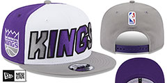 Kings COLOR BLOCK BACK HALF SNAPBACK Hat by New Era