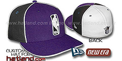 Kings LOGOMAN-2 Purple-Black-White Fitted Hat by New Era