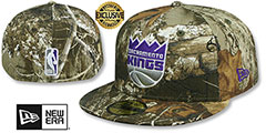 Kings NBA TEAM-BASIC Realtree Camo Fitted Hat by New Era