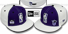 Kings TRIPLE THREAT Purple-White Fitted Hat by New Era