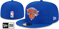 Knicks 2023 NBA DRAFT Royal Fitted Hat by New Era