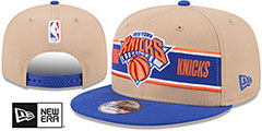 Knicks 2024 NBA DRAFT SNAPBACK Camel-Royal Hat by New Era