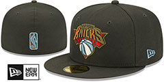 Knicks COLOR PACK MULTI Charcoal Fitted Hat by New Era