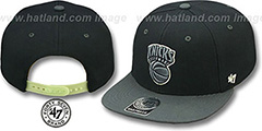 Knicks NIGHT-MOVE SNAPBACK Adjustable Hat by Twins 47 Brand