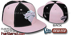 Knicks PINWHEEL Black-Pink Fitted Hat by New Era