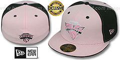 Knicks PINWHEEL Light Pink-Black Fitted Hat by New Era