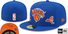 Knicks TRIPLE THREAT IDENTITY Royal Fitted Hat by New Era