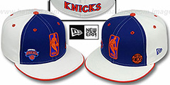 Knicks TRIPLE THREAT Royal-White Fitted Hat by New Era