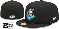 Knights MILB MARVEL DEFENDERS Black Fitted Hat by New Era