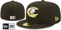 Knights MILB ONFIELD HOME Black Fitted Hat by New Era