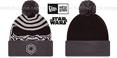 Kylo Ren GALLACTIC BIGGIE Black-Grey Knit Beanie Hat by New Era